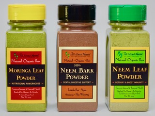 Benefits of Neem Leaf Powder and Moringa Leaf Powder